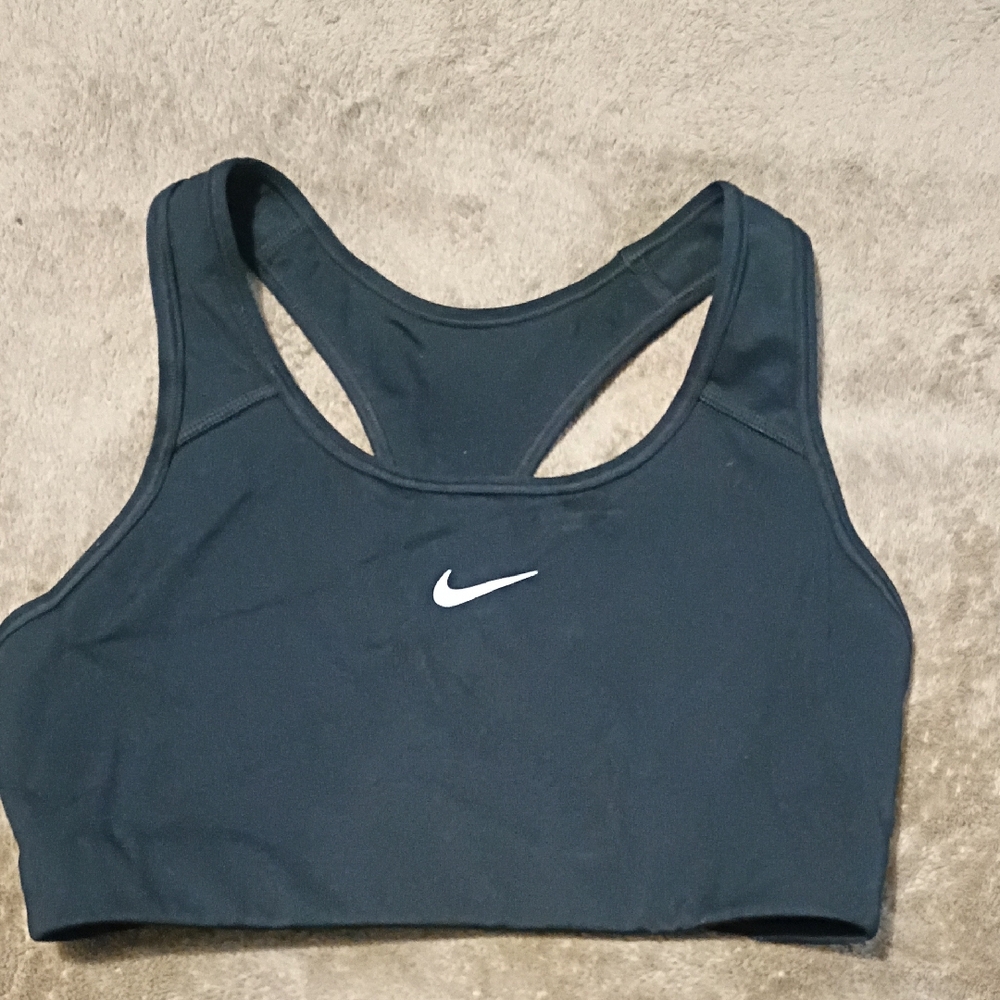 Nike Black Racerback Crop Sports Bra